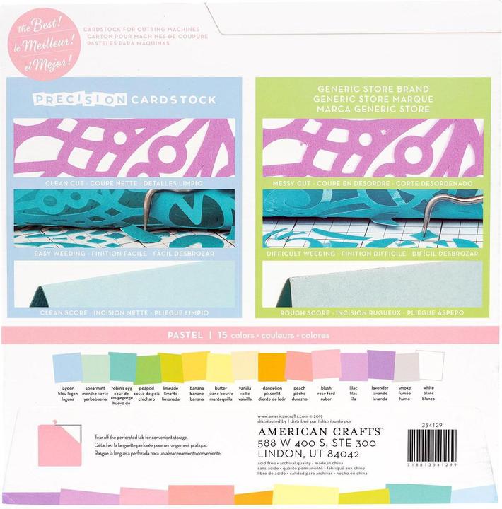 Actual product image American Crafts Precision Cardstock (216 g/m², 60 x)