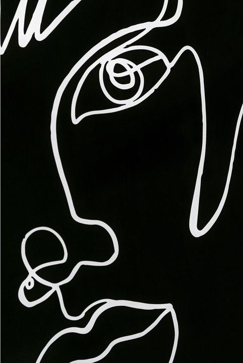 Actual product image Kare Design Framed picture Faccia Arte Drawing 150x100cm (150 x 100 cm)