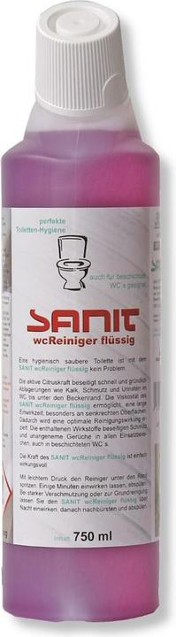 Nährwerte und Zutaten Sanit DIANA WC-Reiniger flüssig 750ml Flasche