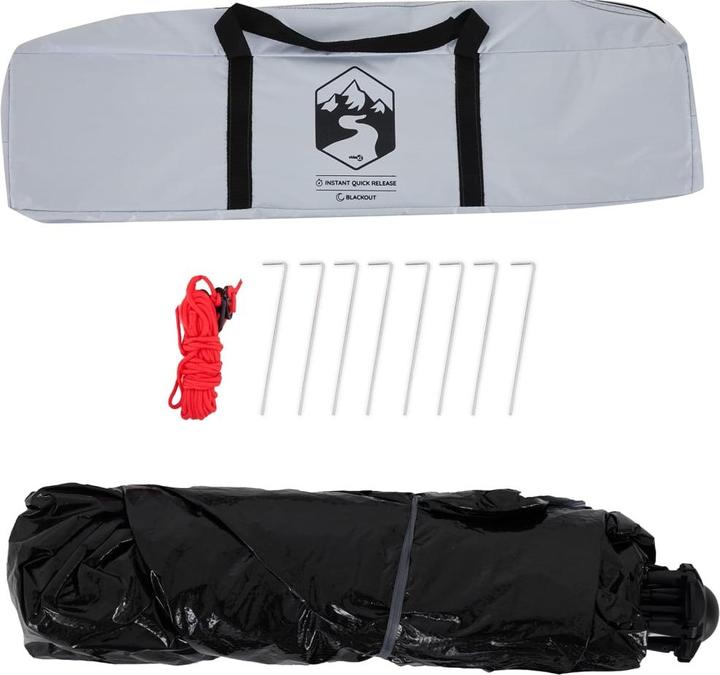 Immagine prodotto VidaXL Tenda da campeggio 4 persone in tessuto oscurante a sgancio rapido (Tenda a cupola, 3.25 kg, 4 persone)