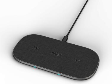 Actual product image Rapoo QI Dual Wireless Charging Pad XC260, 20W, Grey (10 W)