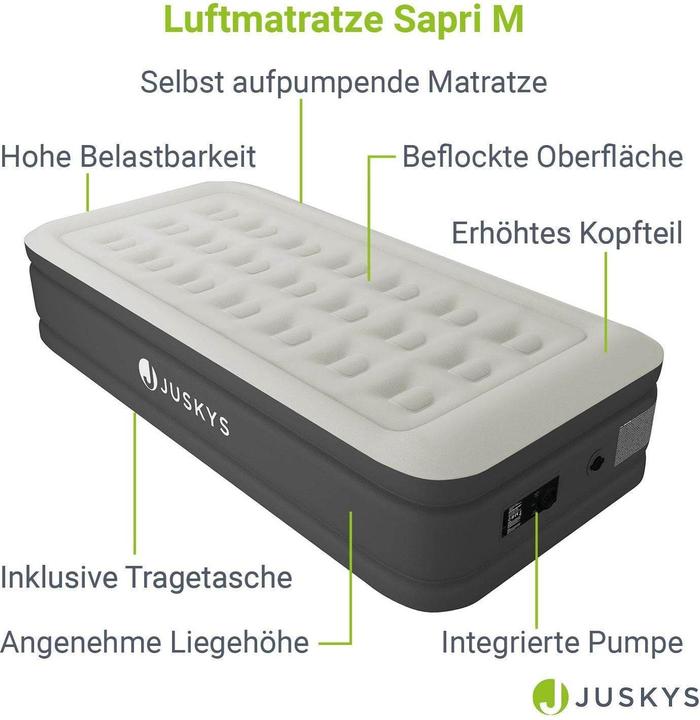Actual product image Juskys Air bed Sapri M