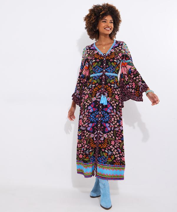 Actual product image Joe Browns PETITE Butterfly Border Print Maxi (46)
