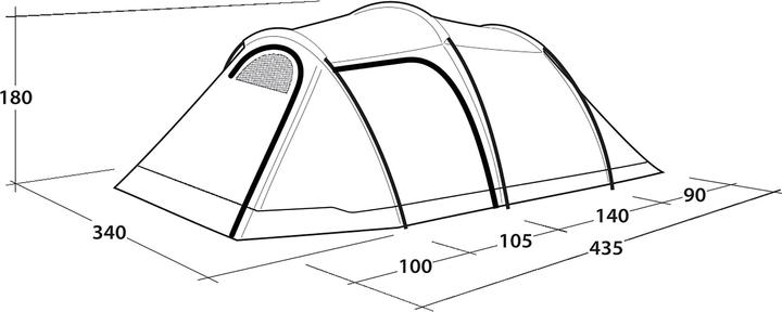 Produktbild Outwell Earth 5 Plus (Tunnelzelt, 10.20 kg, 5 Personen)
