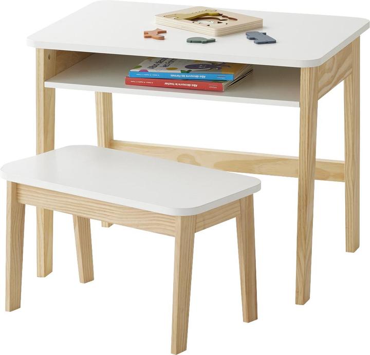 Image du produit Vertbaudet Set: Kinderschreibtisch & Hocker SCHULBANK, Vorschule