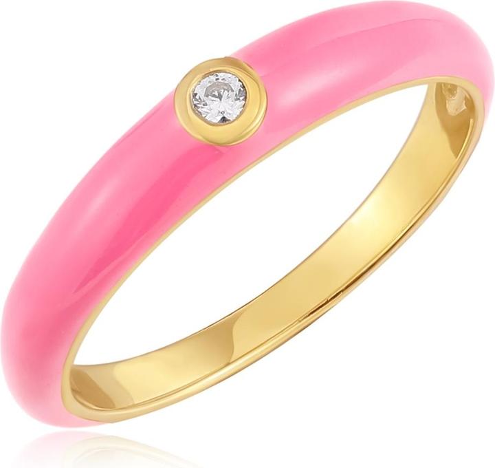 Glanzstücke München Damen Sterling Silber Zirkonia Gelbgold - 33802
