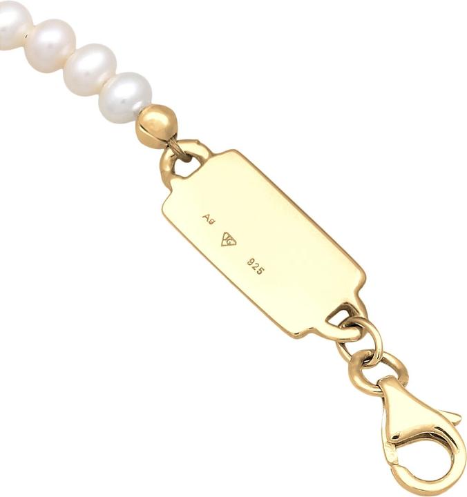 Produktbild Kuzzoi Armband Süsswasserperlen Klassisch Schlicht 925 Silber (21 cm, 925er Sterling Silber, Süsswasserzuchtperlen, Edelstahl)