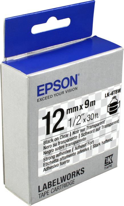 Produktbild Epson Etikettenkassette Lk-4tbw (1.20 cm, Schwarz)
