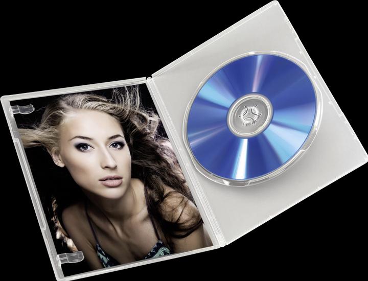 Actual product image Hama 1x10 DVD Empty Sleeve Slim Transparent 50% Blank