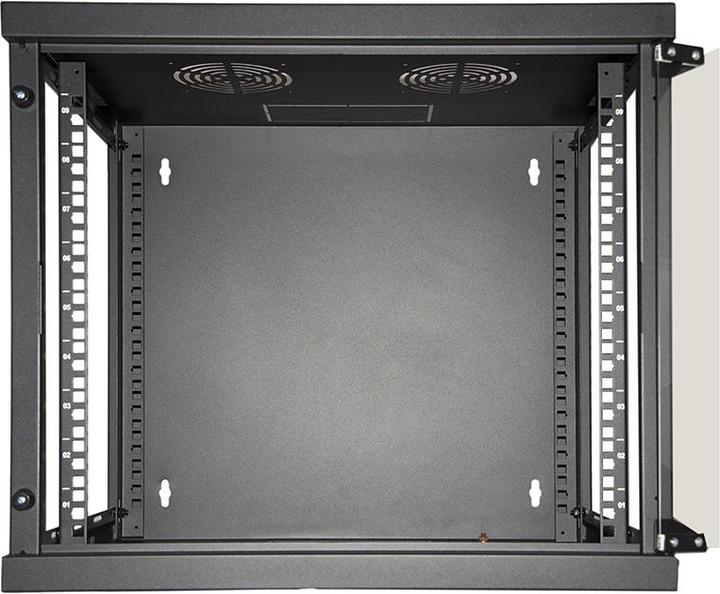 Image du produit ARMADIO A MURO 19" 9 UNIT&#192, 485*540*450MM NERO (9 HE, Rack 19 pouces)