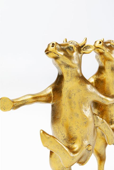Immagine prodotto Kare Design Deko Figur Dancing Cows Gold 40cm