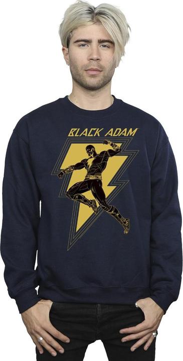Produktbild Schwarz Adam Golden Bolt Brust Baumwolle Sweatshirt (L)