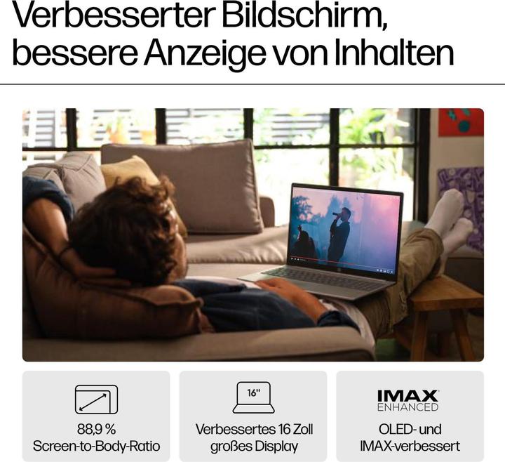Image du produit HP Pavilion 16-af0055ng (16", Intel Core Ultra 5 125U, 16 Go, 512 Go, DE)