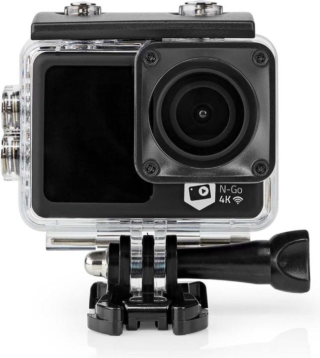 Actual product image Nedis Action Cam | 4K@30fps | 16 MPixel | Waterproof up to: 30.0 m | 90 min | Wi-Fi | App available (30p, Wi-Fi)