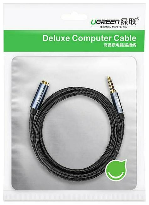 Actual product image Ugreen AV118 AUX jack audio extender 3.5 mm 5m (black) (5 m)
