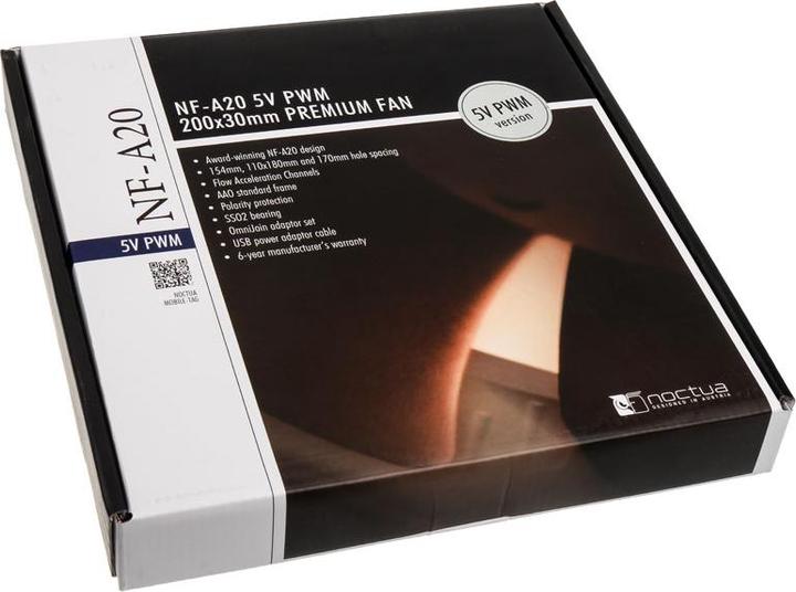 Actual product image Noctua NF-A20 PWM (200 mm, 1 x)