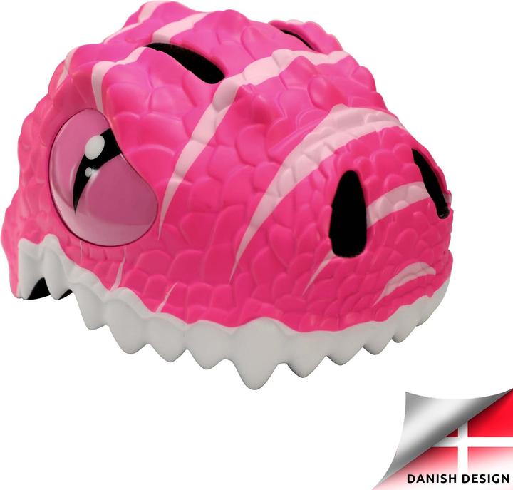 Crazy Safety Dino Bicycle Helmet - Pink (100201-05-01) (49 - 55 cm)