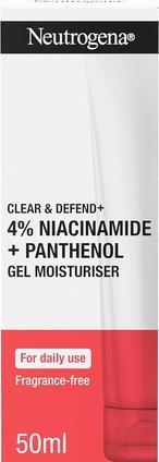 Actual product image Neutrogena Clear & Defend+ Gel Moisturiser (50 ml, Face gel)
