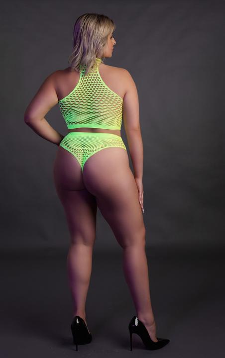 Image du produit Ouch! Turtle Neck and High Waist Slip - Green - XL/XXXXL (XL, XXL, 3XL)