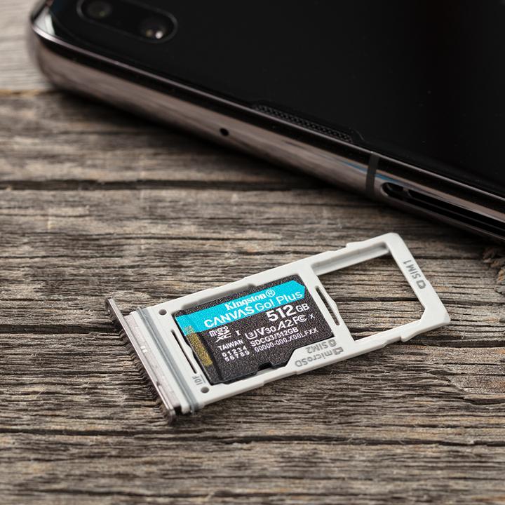 Image du produit Kingston Canvas Go Plus (512 Go, microSDXC, U3, UHS-I)