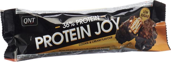 Image du produit QNT 36% Protein Joy Bar Low Sugar Cookie&Cream (Cookie & Cream, 1 pcs, 60 g)