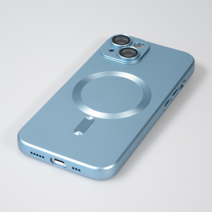 Produktbild PhoneLook Hülle Gummi weich mit Kameraschutzglas MagSafe (Apple iPhone 15 Plus)