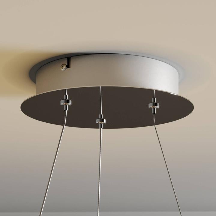 Immagine prodotto Lucande Lampada a sospensione Lyani Ø60 Cromo/Bianco (1800 lm)
