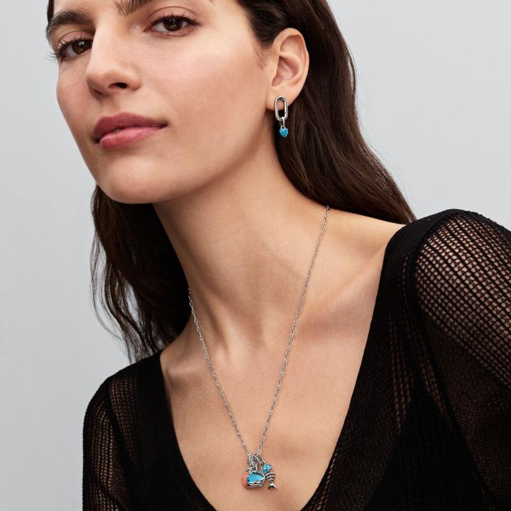 Image du produit Pandora Charm mini pendentif coeur de couleur turquoise (Argent 925)