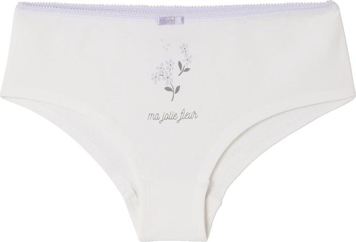 Produktbild Vertbaudet Bio-Kollektion: 5er-Pack Mädchen Shortys mit Blumen (110, 5er Pack)