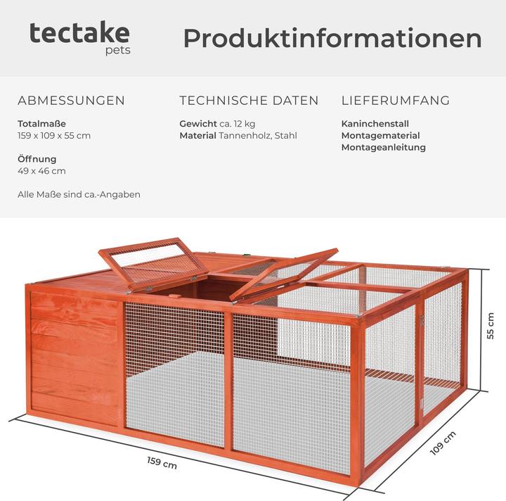 Produktbild tectake Hasenstall
