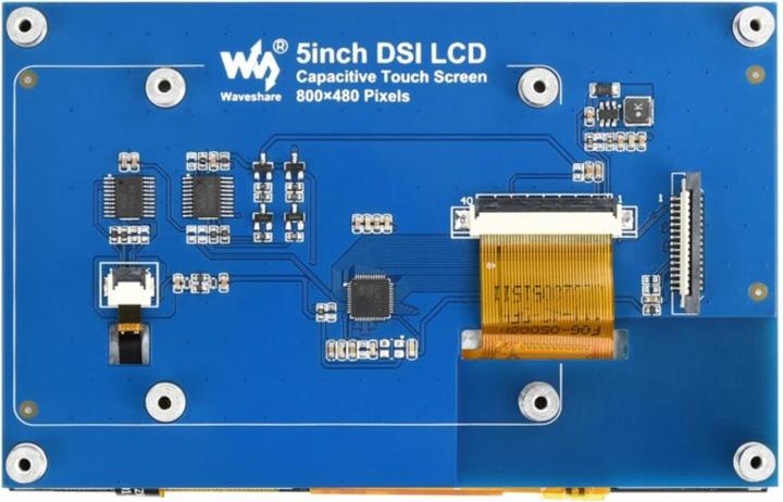 Produktbild WaveShare 5inch Capacitive Touch Display für Raspberry Pi, DSI Interface, 800×480