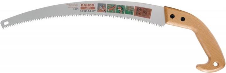 Produktbild Bahco Astsäge mit gehärteten Zahnspitzen und Holzgriff, 6 ZpZ, 14"