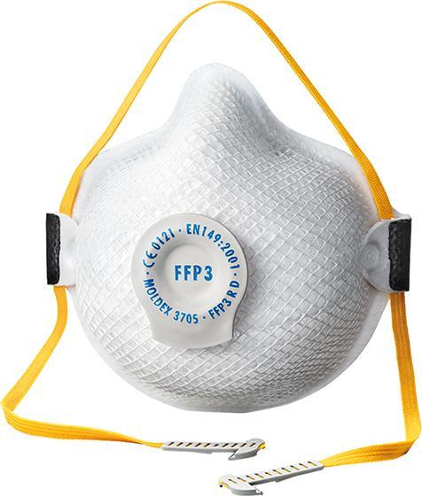 Actual product image Moldex Respirator FFP3 R D with climate valve, Air Seal, individually packed (FFP3 R D, 1 x)