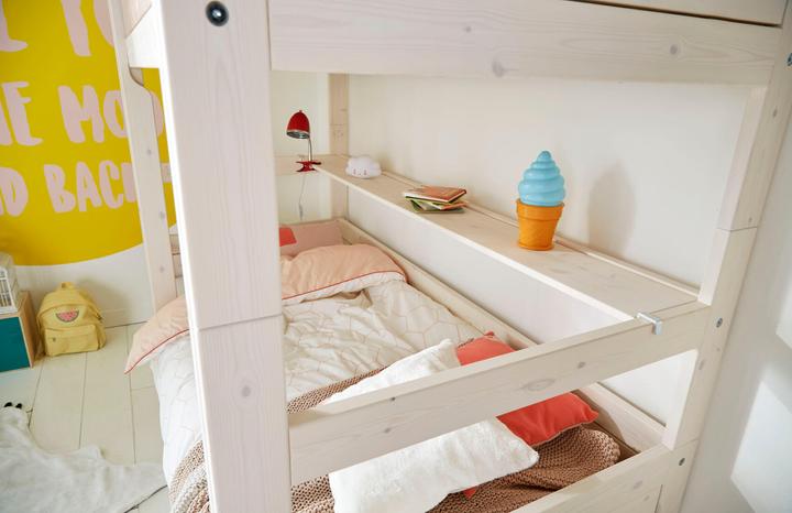 Immagine prodotto Lifetime Kidsrooms Letto a castello, incl scala, protezione anticaduta, 2 reti a doghe deluxe (140 x 200 cm)