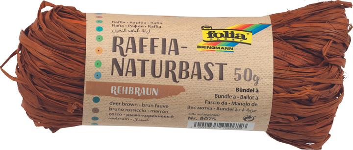 Produktbild Folia Bringmann Naturbast Raffia 50g Rehbraun (Geschenkband)