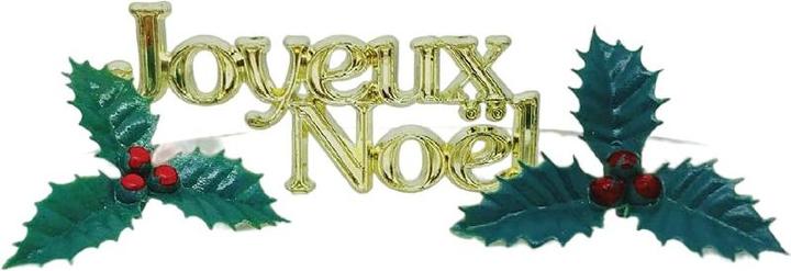 Produktbild Anniversary House Tortendekoration Joyeux Noel weihnachtliches Design