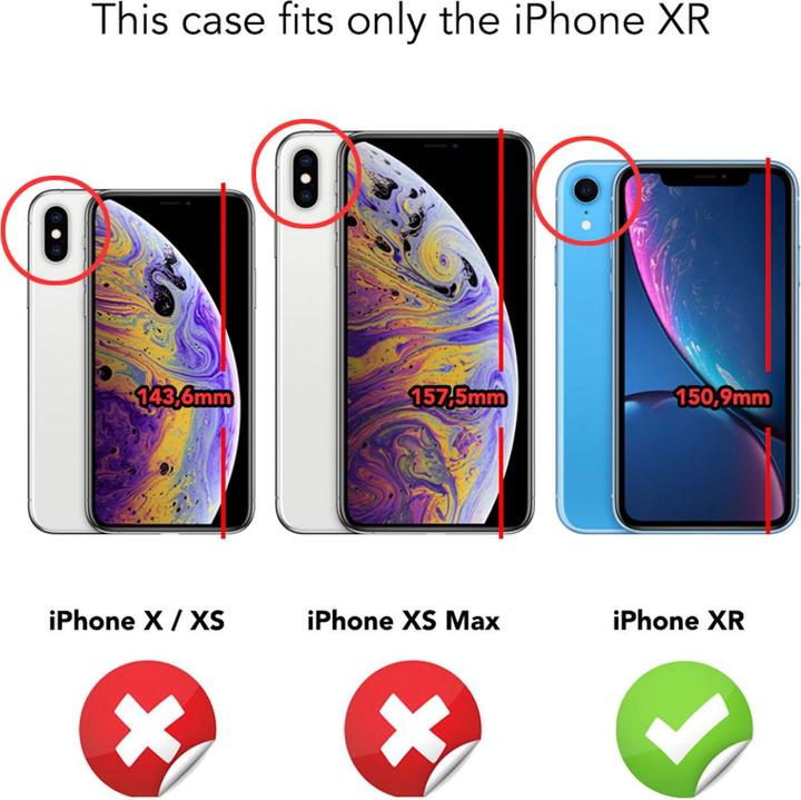 Actual product image Nalia Mobile phone cover (Apple iPhone XR)