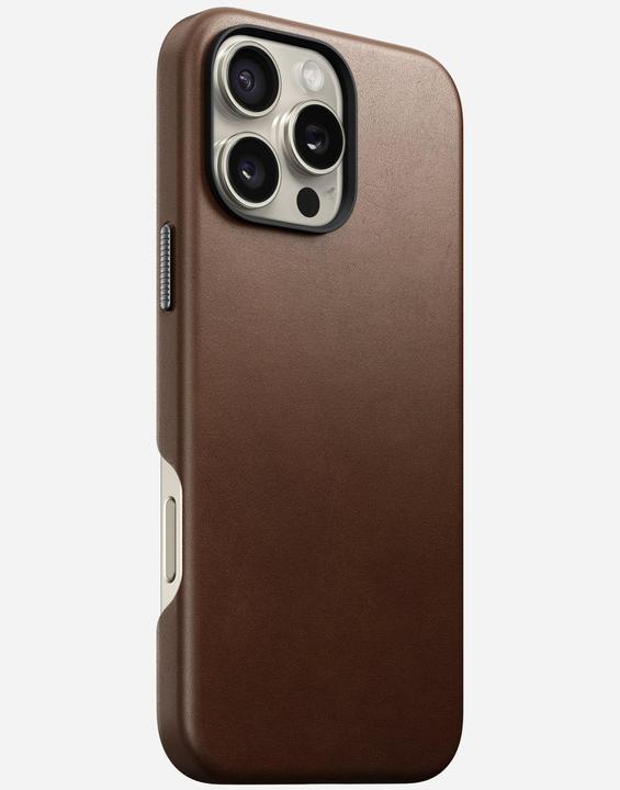 Actual product image Nomad Traditional Leather Case (Apple iPhone 16 Pro Max)
