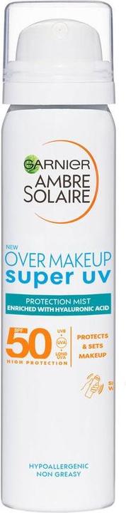 Garnier Ambre Solaire - Sensitive Adv. Sun Protection Mist Face 75ml - SPF 50 (Spray solare, SPF 50, 75 ml)