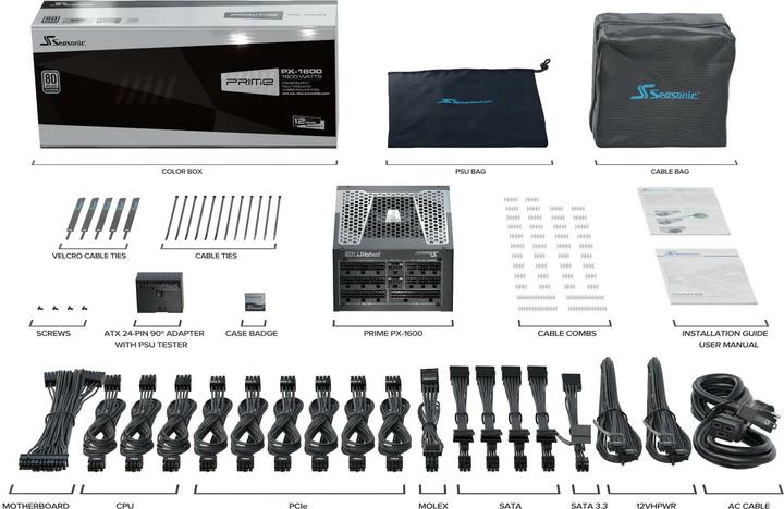 Image du produit Seasonic Prime PX-1600 Modular (1600 W)