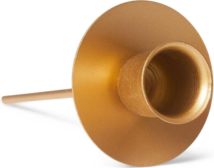 Produktbild Novaliv 4x Stabkerzenhalter Weihnachtskranz GOLD Kerzenpick Kerzenständer für Stabkerzen Kerzentülle