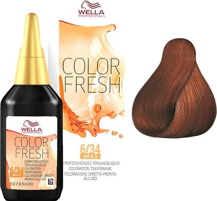 Image du produit Wella Color Fresh Acid (6/34 blond foncé blond foncé-or rouge-rouge)