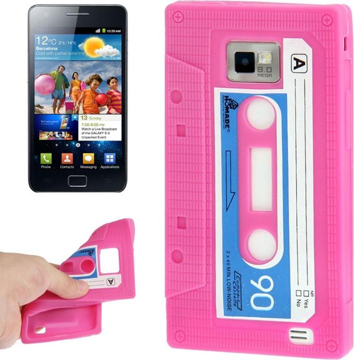 König Design Schutzhülle Kassette für Handy Samsung Galaxy S2 i9100 pink (Samsung Galaxy S2 I9100)