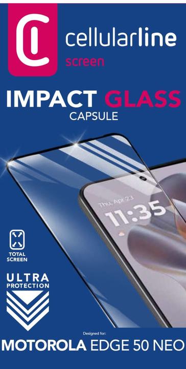 Actual product image Cellularline Impact Glass Capsule (1 Piece, Motorola Edge 50 Neo)