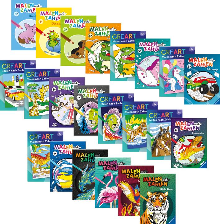 Image du produit Ravensburger Peindre par numéros : Poneys magiques