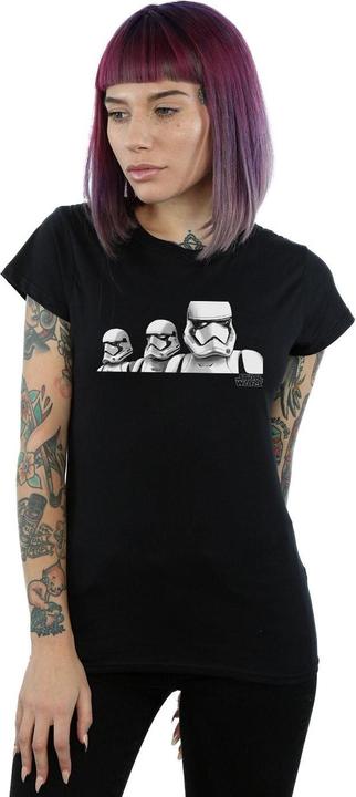 Actual product image Star Wars Womens/Ladies The Rise Of Skywalker Troopers Band Cotton T-Shirt (XL)