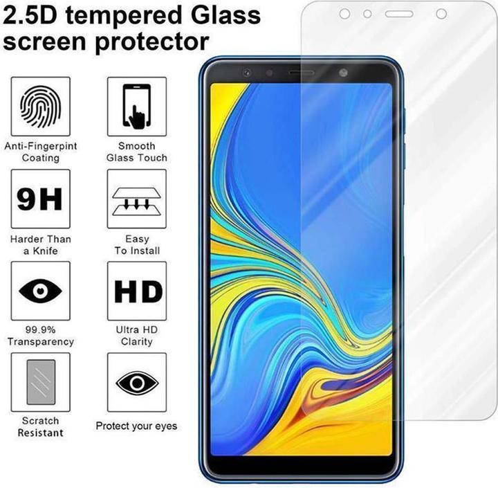 Actual product image Cadorabo Display Protection Glass for Samsung Galaxy A8 PLUS 2018 (1 Piece, Samsung Galaxy A8+)