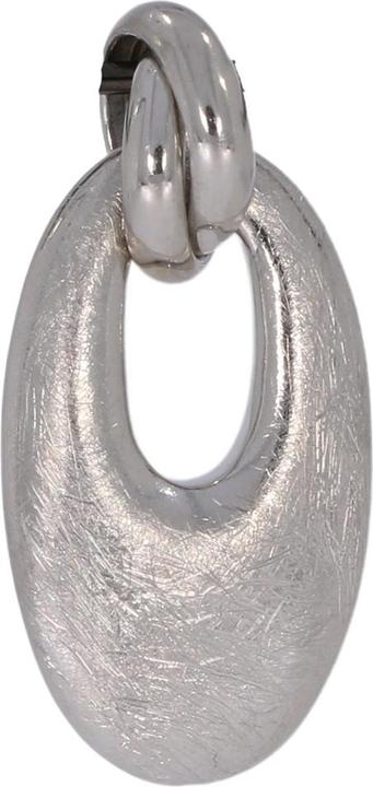 Image du produit Xen Pendentif ovale mat glacé 925 argent sterling (Taille unique, Argent 925)