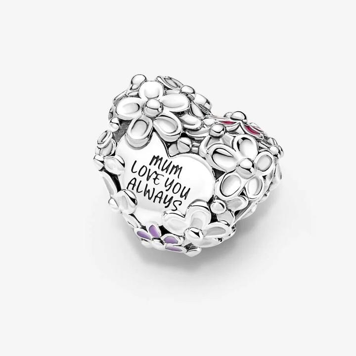 Actual product image Pandora Charm Mum Daisy Heart (Sterling silver 925)
