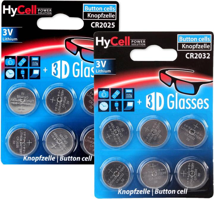 Immagine prodotto HyCell Cella a bottone (6 pz., CR2025, 140 mAh)